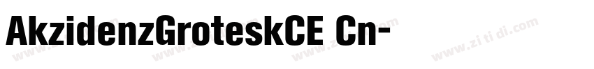 AkzidenzGroteskCE Cn字体转换